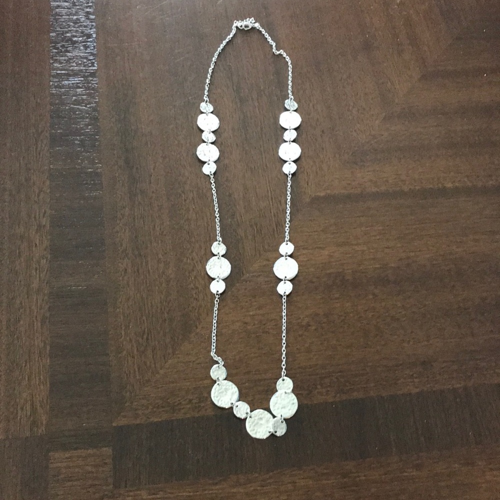 Long Silver Necklace